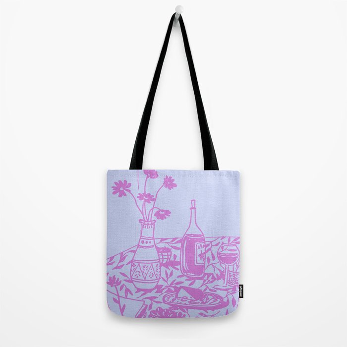 Pink Dinner Still Life Tote Bag Gallery Image 2