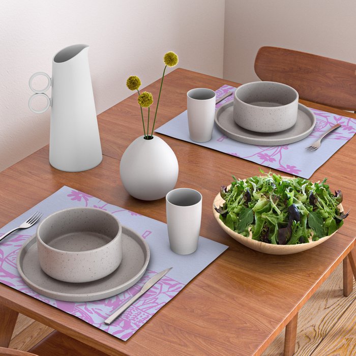 Pink Dinner Still Life Placemat Gallery Image 2