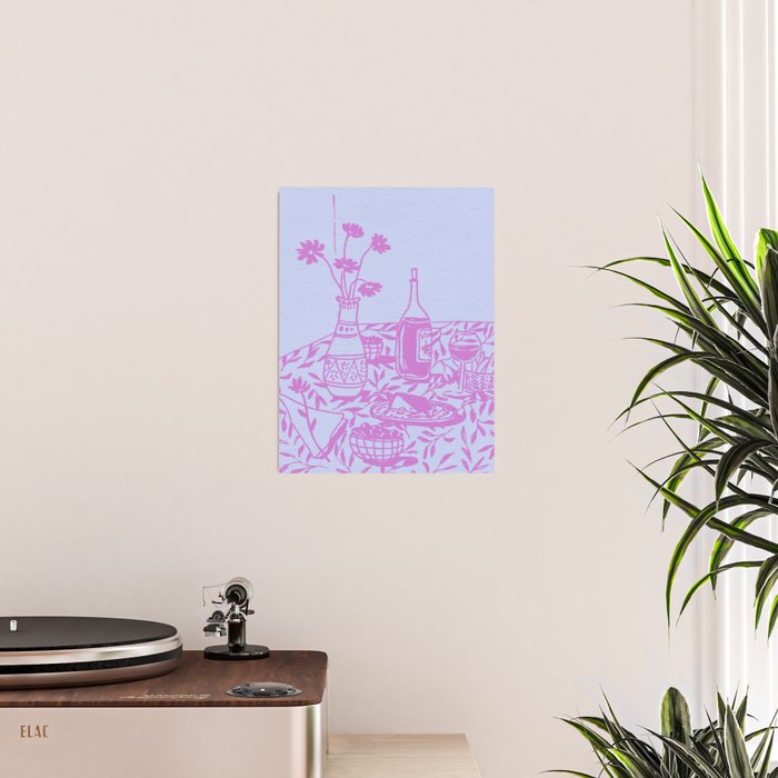 Pink Dinner Still Life Poster Gallery Image 2