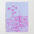 Pink Dinner Still Life Poster Gallery Image 4