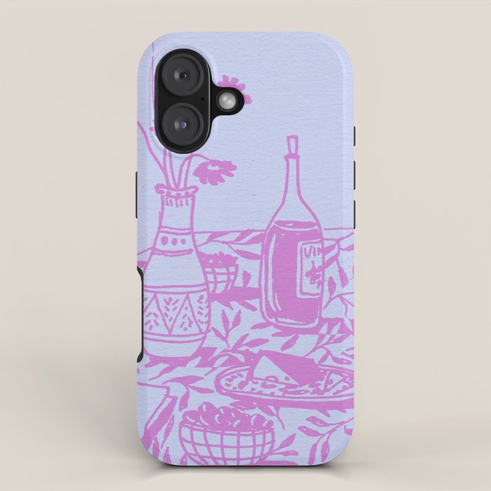 Pink Dinner Still Life iPhone Case Gallery Image 1