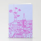 Pink Dinner Still Life Stationery Card Gallery Image 2
