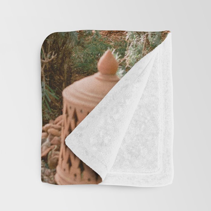 Botanical paradise | Morocco travel photography Throw Blanket Gallery Image 3