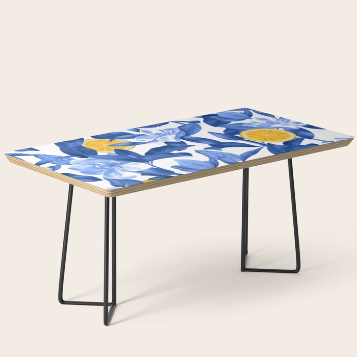 Porcelain Magnolias Flowers and Lemons Coffee Table Gallery Image 1