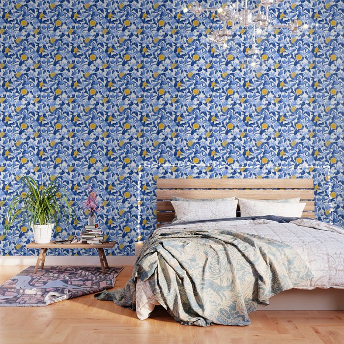 Porcelain Magnolias Flowers and Lemons Wallpaper Gallery Image 3