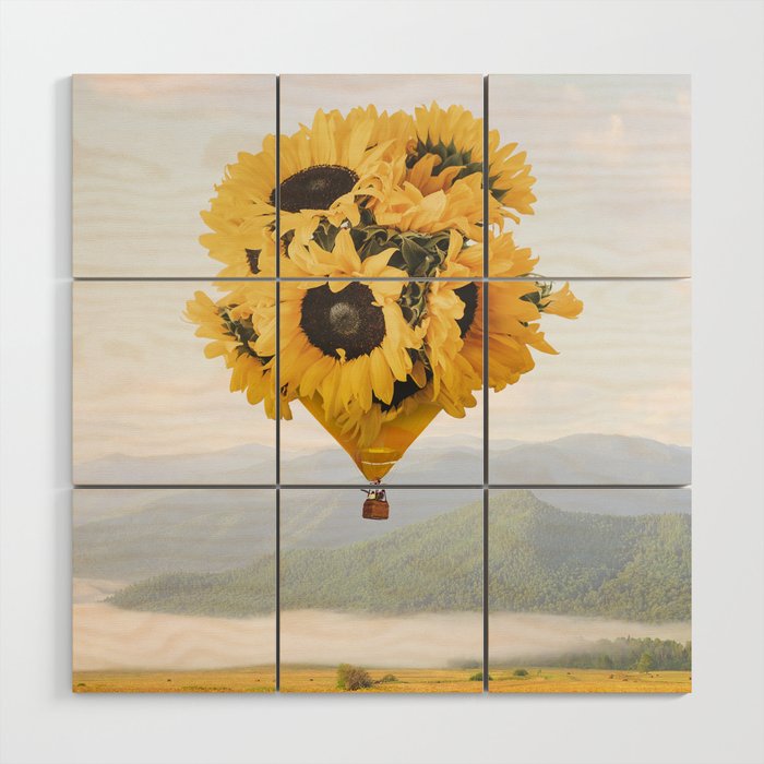 Sunflowers of Hope Wood Wall Art Gallery Image 1