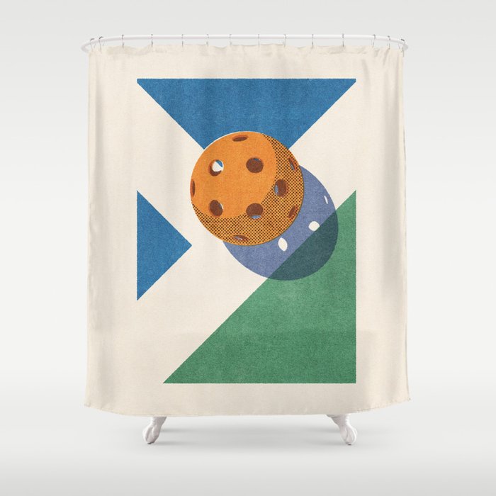 BALLS - Pickleball - II b Shower Curtain Gallery Image 1