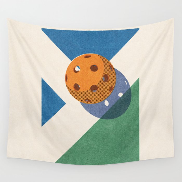 BALLS - Pickleball - II b Wall Tapestry Gallery Image 1