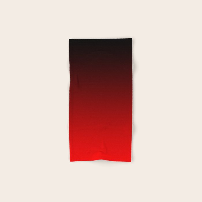 Black Red Neon Nights Ombre Bath Towel Gallery Image 1