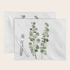 Eucalyptus (watercolor finger painting) Placemat Gallery Image 1