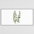 Eucalyptus (watercolor finger painting) Desk Mat Gallery Image 3