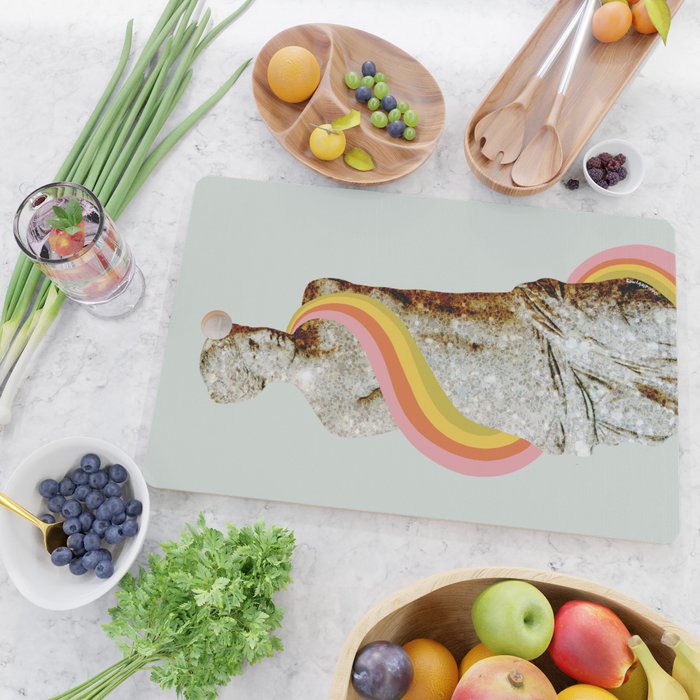 Rainbow Female Statue Cutting Board Gallery Image 2
