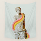 Rainbow Female Statue Wall Tapestry Gallery Image 4