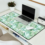 Watercolor palm leaves pattern Desk Mat Gallery Image 2