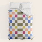 Colorful Mod Checkerboard Comforter Gallery Image 6