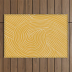Strokes 02: Tulip Yellow Edition  Outdoor Rug Gallery Image 1
