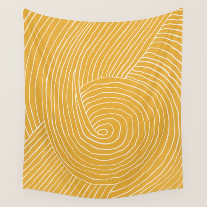 Strokes 02: Tulip Yellow Edition  Wall Tapestry Gallery Image 4