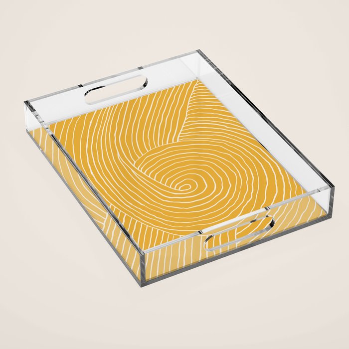 Strokes 02: Tulip Yellow Edition  Acrylic Tray Gallery Image 1