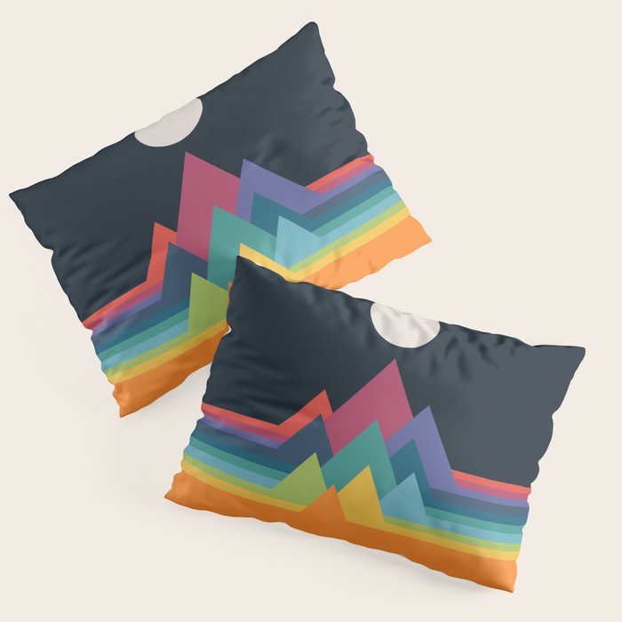 Whimsical Mountains Pillow Sham Gallery Image 1