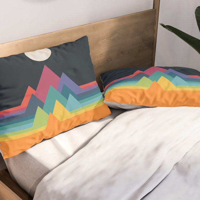 Whimsical Mountains Pillow Sham Gallery Image 2