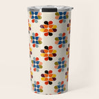 Mod Retro Floral Geometry in Multicolor Travel Mug Gallery Image 1