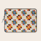 Mod Retro Floral Geometry in Multicolor Laptop Sleeve Gallery Image 1