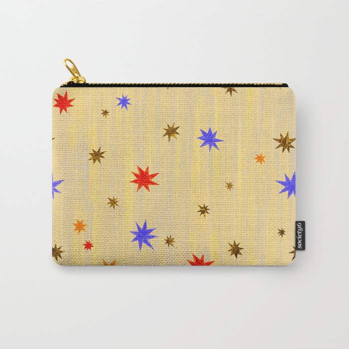 Celestial Star Twinkle in Golden Amber Watercolor Carry All Pouch Gallery Image 1
