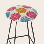 Retro Summer Daisies V Stool Gallery Image 2