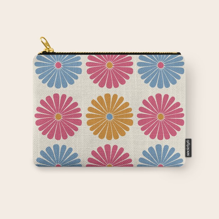Retro Summer Daisies V Carry All Pouch Gallery Image 1