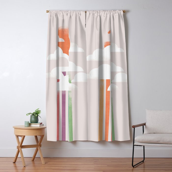 Colorful rain Window Curtain Gallery Image 5