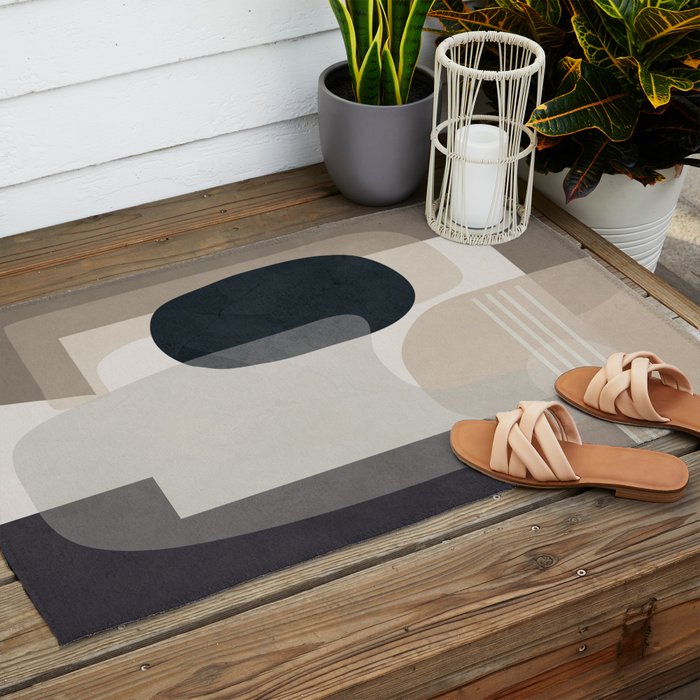 Abstract Geometric Art 52 Outdoor Rug Gallery Image 2