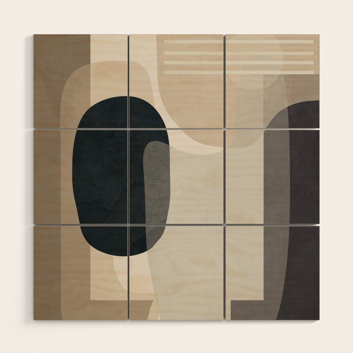 Abstract Geometric Art 52 Wood Wall Art Gallery Image 1