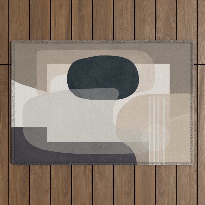 Abstract Geometric Art 52 Outdoor Rug Gallery Image 1