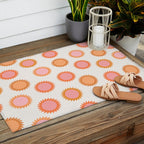 Autumn Equinox - Colorful Sun Pattern Outdoor Rug Gallery Image 2