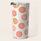 Autumn Equinox - Colorful Sun Pattern Travel Mug Gallery Image 3