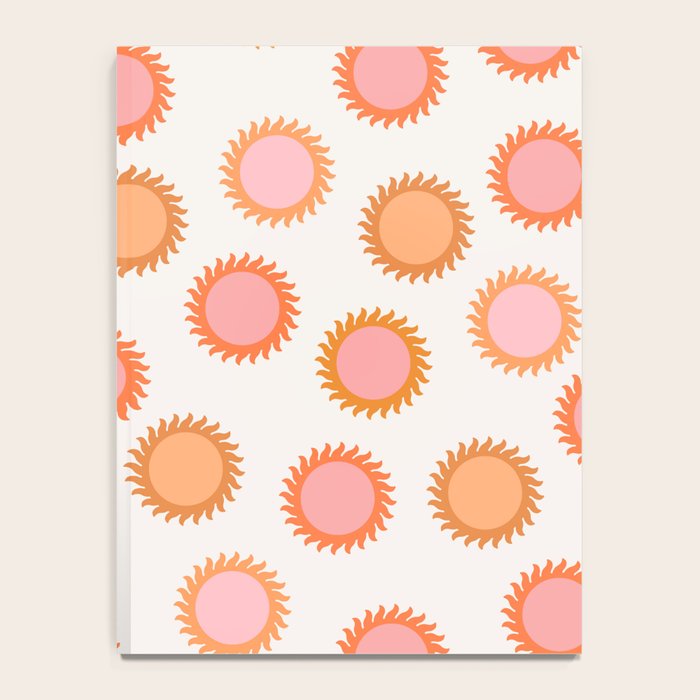 Autumn Equinox - Colorful Sun Pattern Notebook Gallery Image 4