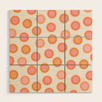 Autumn Equinox - Colorful Sun Pattern Wood Wall Art Gallery Image 1