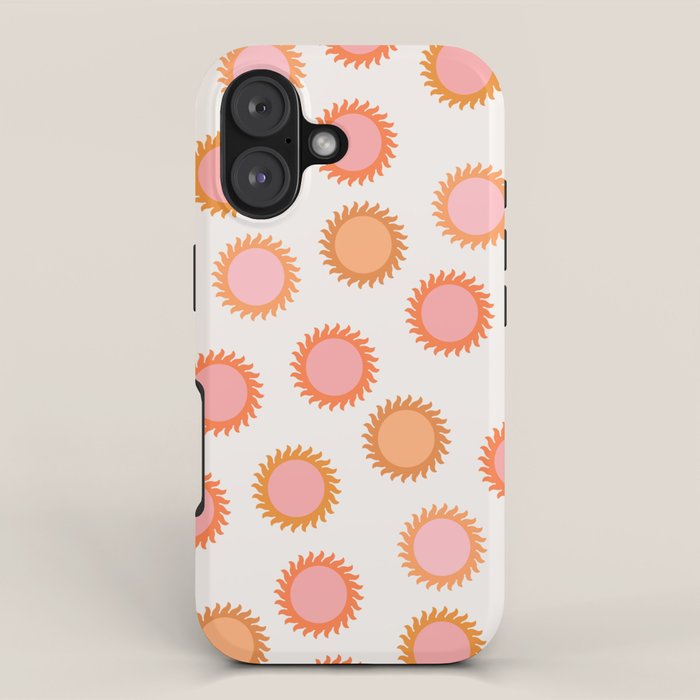 Autumn Equinox - Colorful Sun Pattern iPhone Case Gallery Image 1