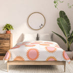 Autumn Equinox - Colorful Sun Pattern Comforter Gallery Image 3