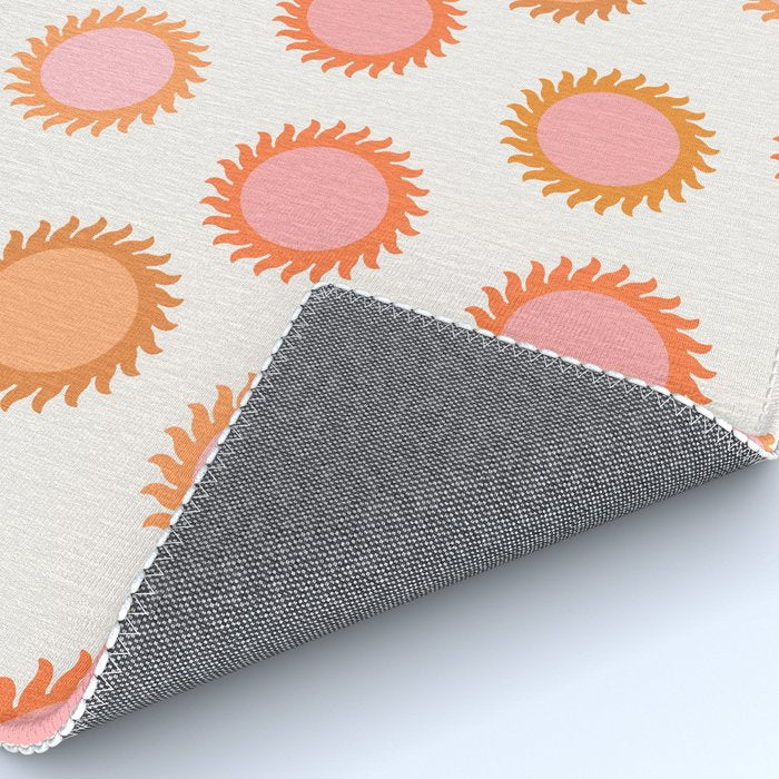 Autumn Equinox - Colorful Sun Pattern Rug Gallery Image 4