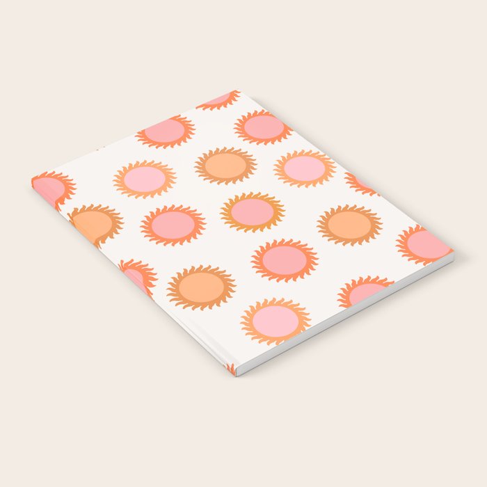 Autumn Equinox - Colorful Sun Pattern Notebook Gallery Image 2