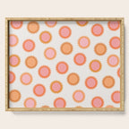 Autumn Equinox - Colorful Sun Pattern Serving Tray Gallery Image 1