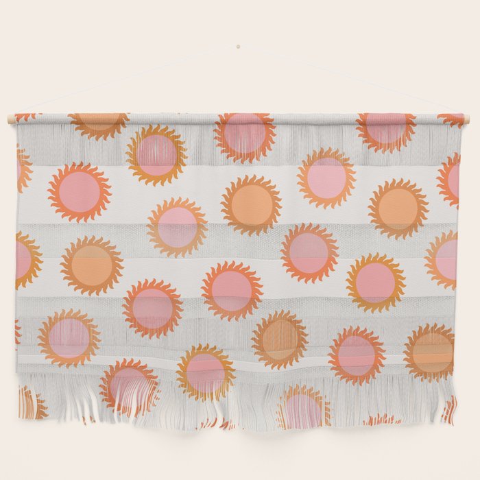 Autumn Equinox - Colorful Sun Pattern Wall Hanging Gallery Image 1