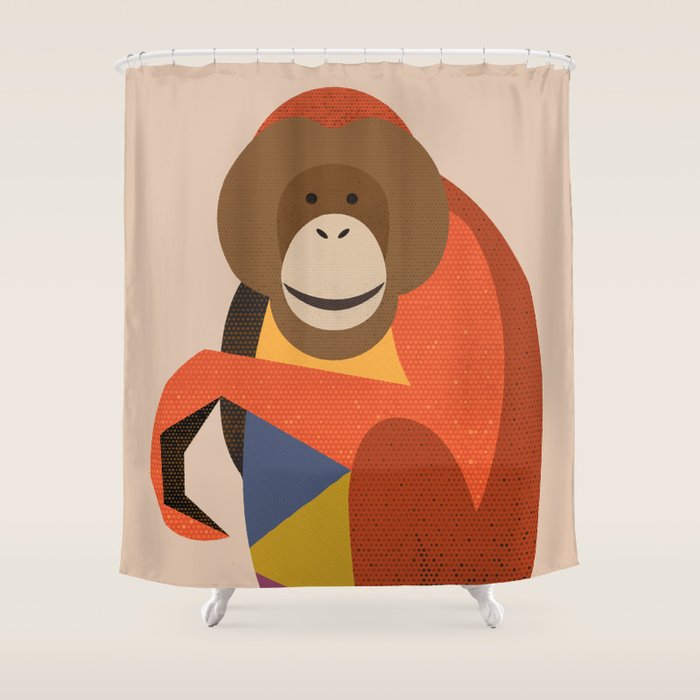 Orangutan Shower Curtain Gallery Image 1