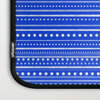 Bamako Striped and Dotted Pattern in Royal Blue Laptop Sleeve Gallery Image 3