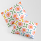 Retro Flower Pattern - rainbow Pillow Sham Gallery Image 3