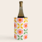 Retro Flower Pattern - rainbow Wine Chiller Gallery Image 2