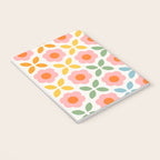 Retro Flower Pattern - rainbow Notebook Gallery Image 3