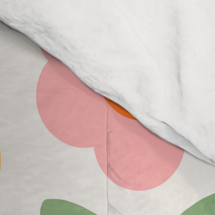Retro Flower Pattern - rainbow Comforter Gallery Image 4
