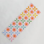 Retro Flower Pattern - rainbow Yoga Mat Gallery Image 1